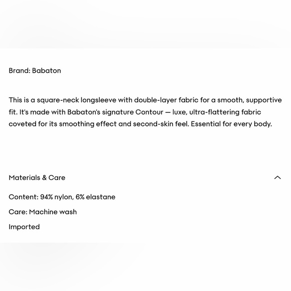 Babaton Long Sleeve Square Neck Crop Top - Taupe - Picture 4 of 7